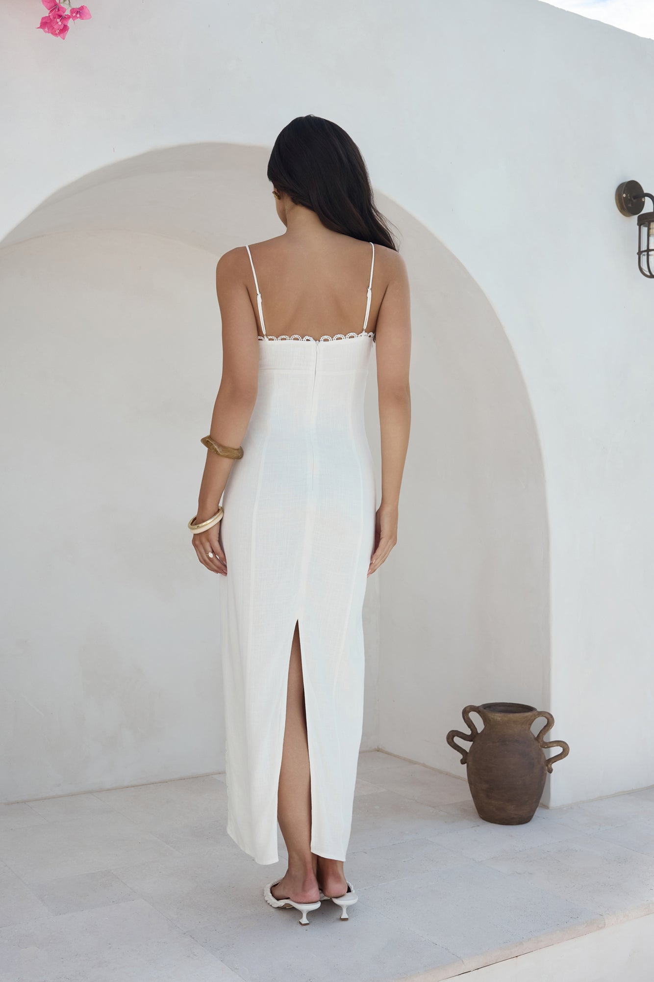 moonlit dance?maxi dress white