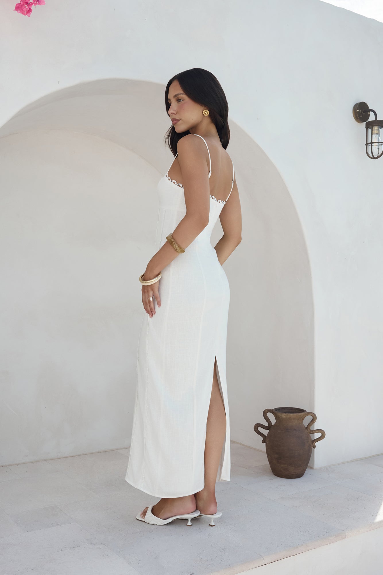 moonlit dance?maxi dress white