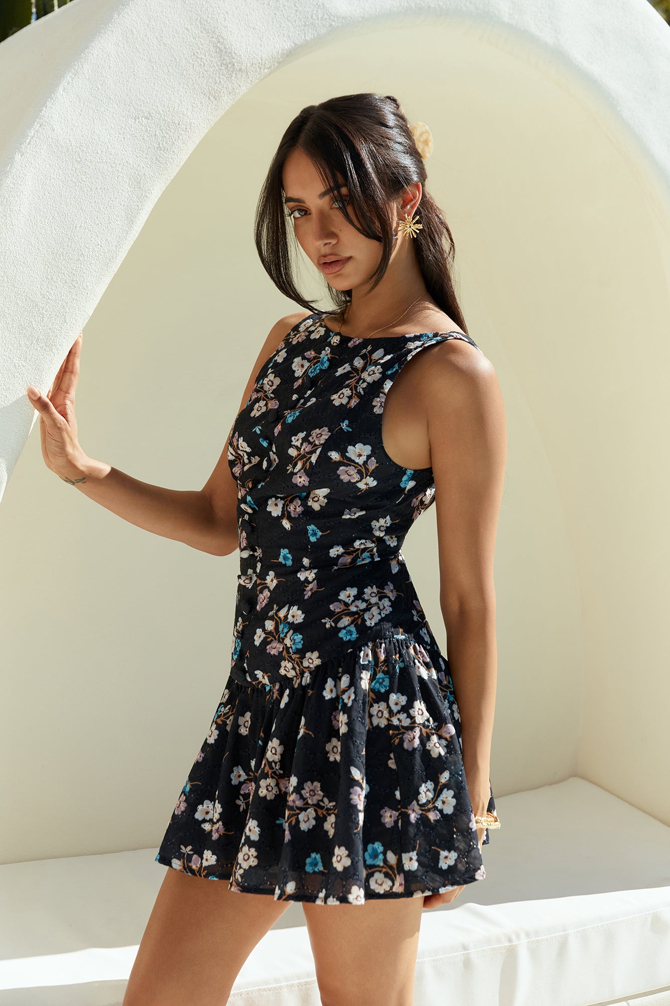 love and luxury mini dress black