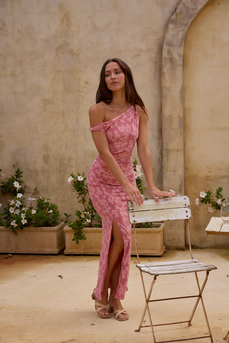 breeze of pink maxi dress pink