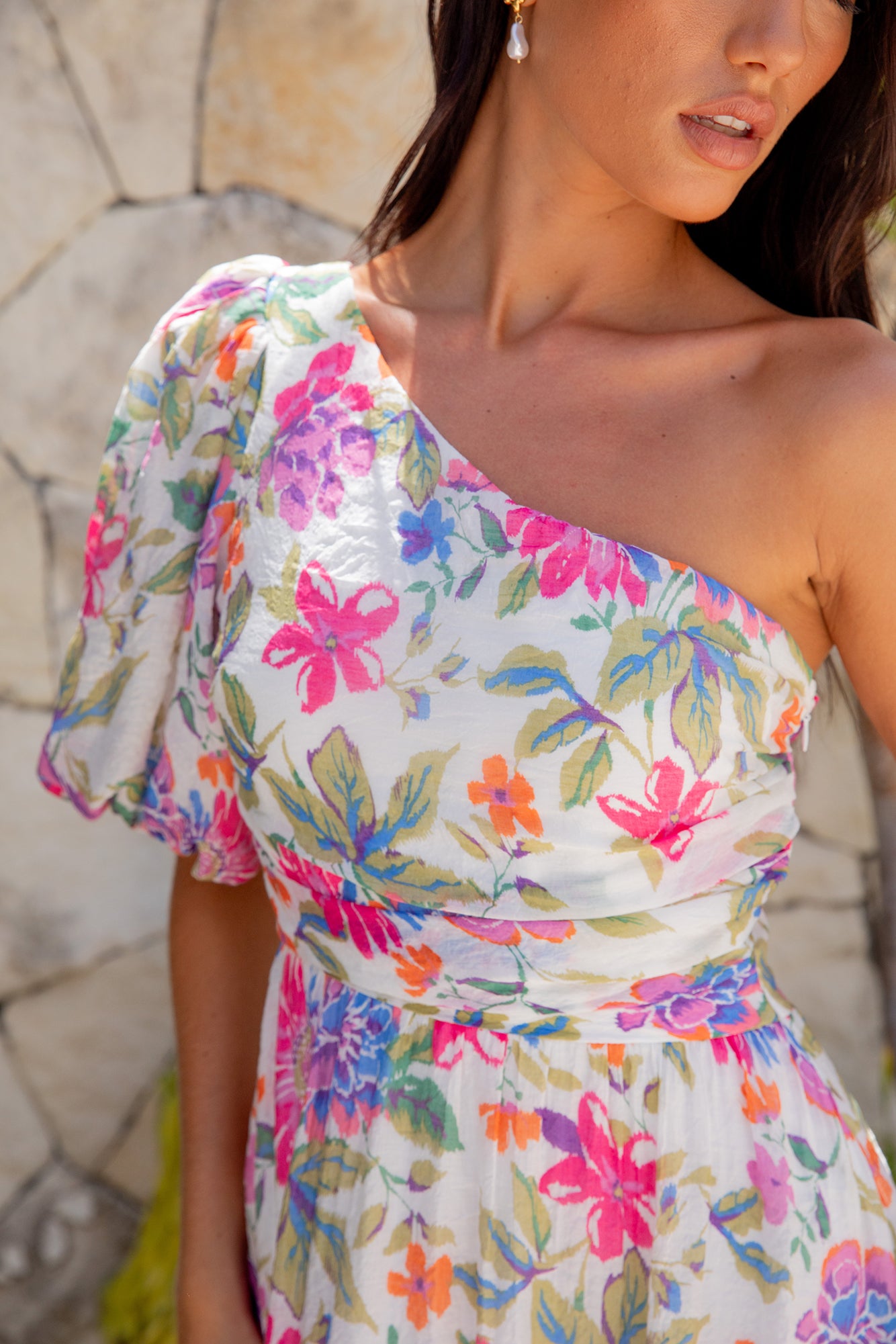 see you there midi dress pink