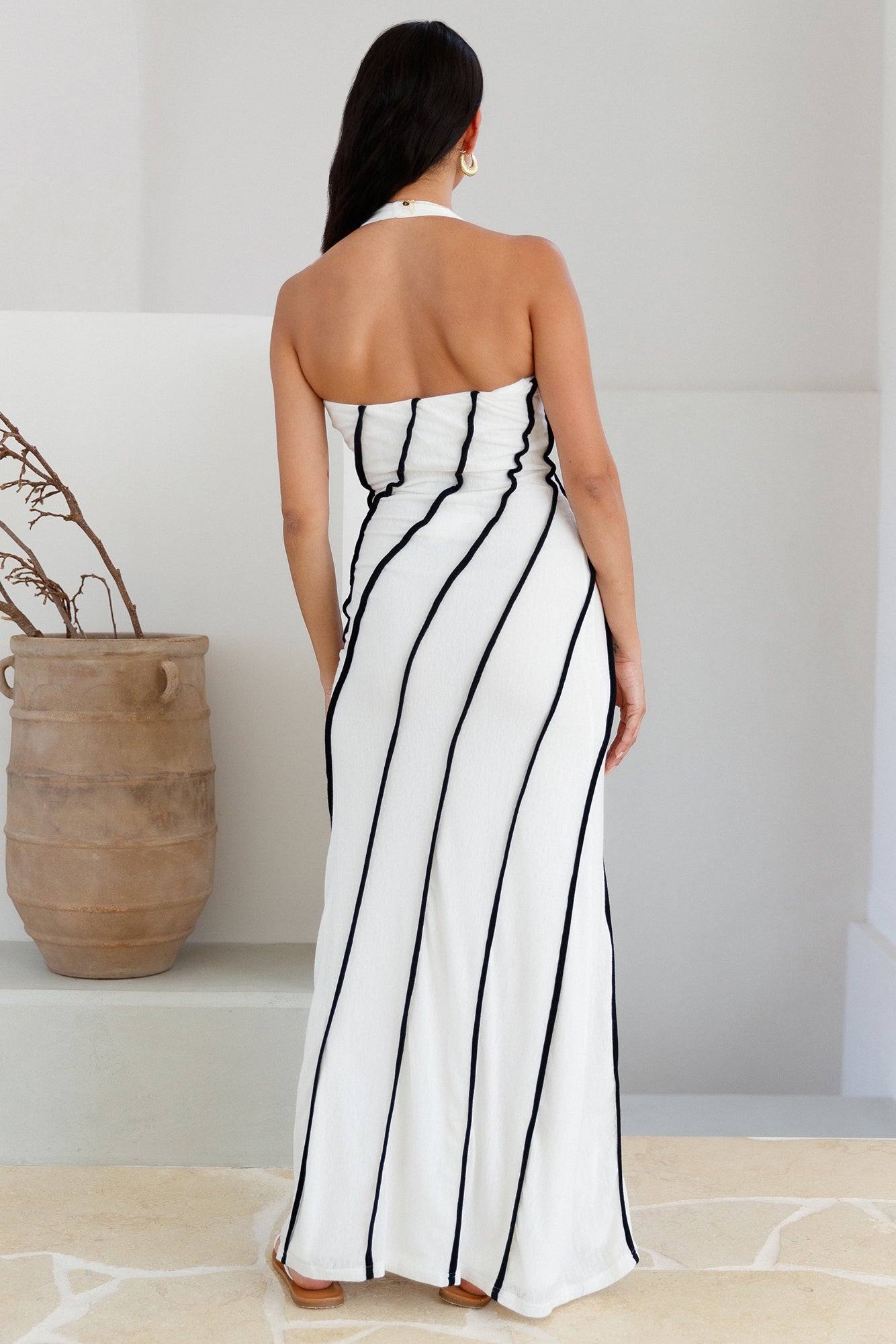althia maxi dress white