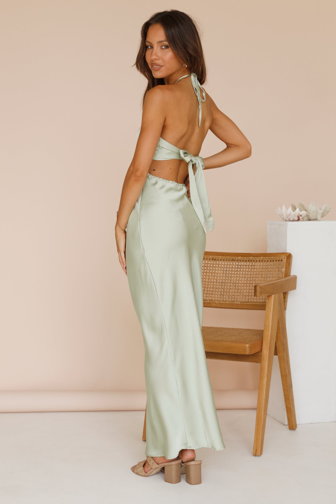 soul voices maxi dress green