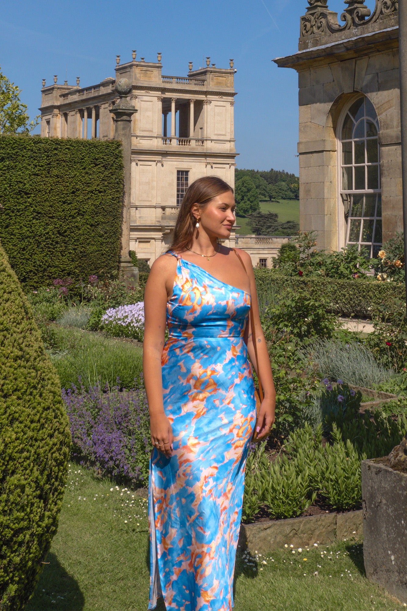 last time maxi dress blue